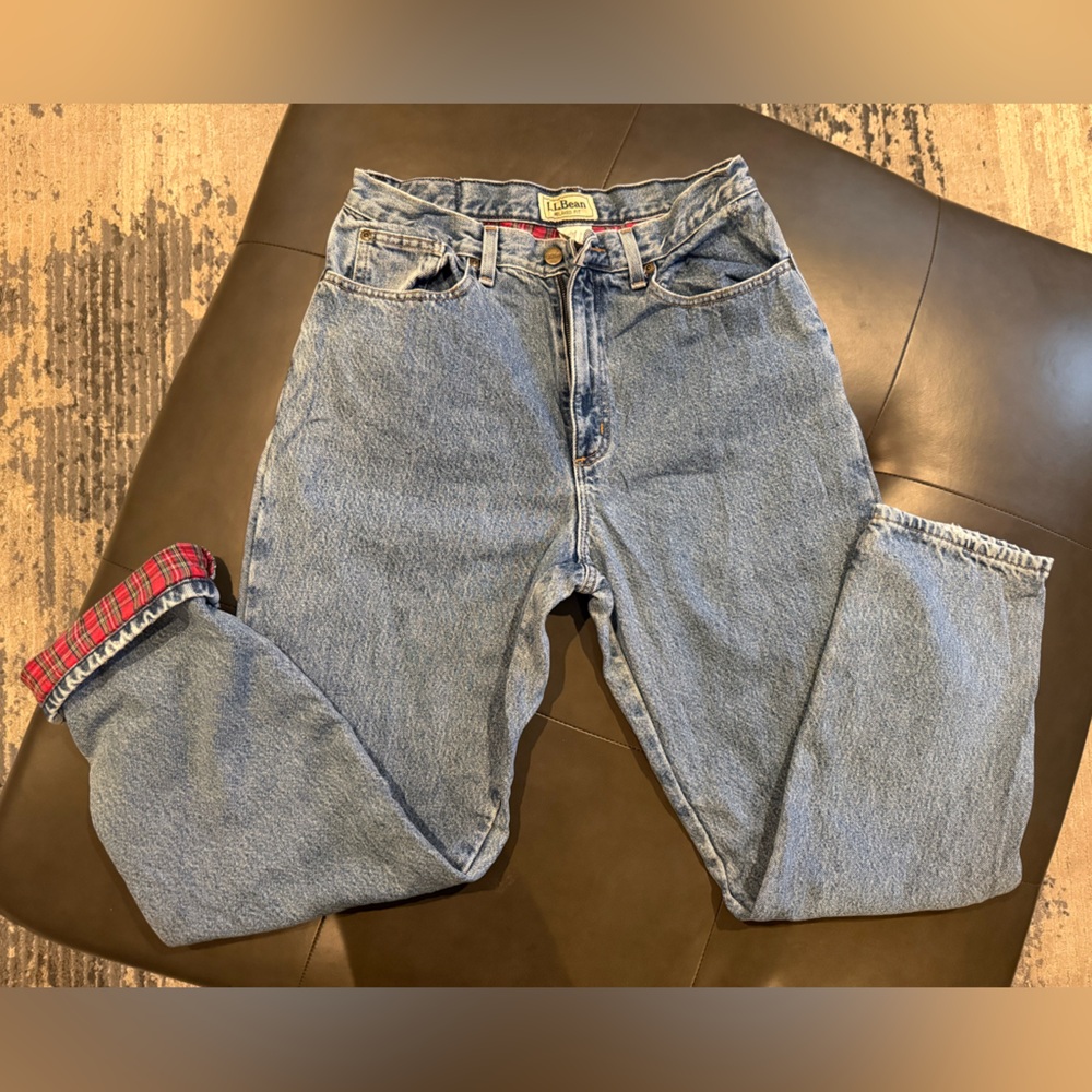 L.L. Bean Vintage Flannel Lined Jeans